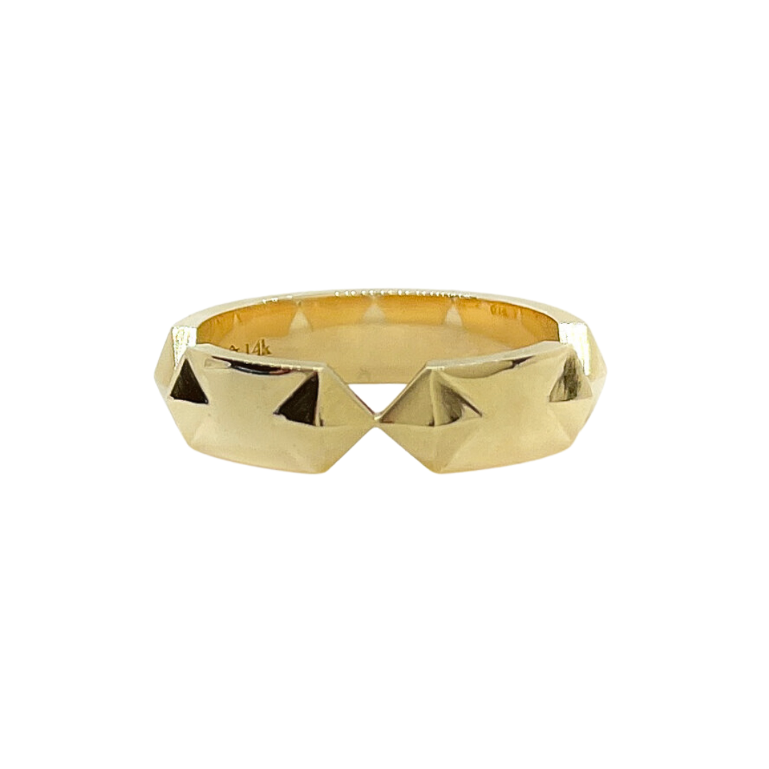 Unisex gold band on sale rings