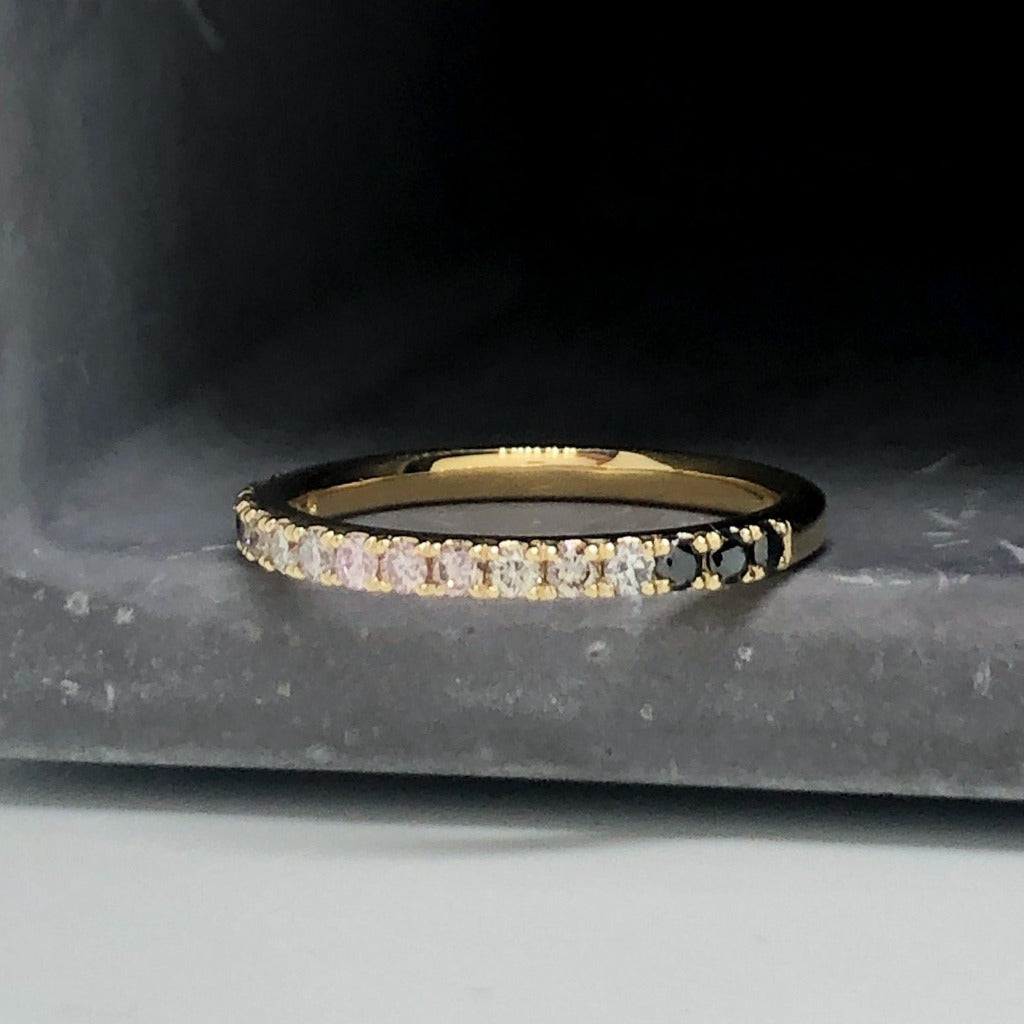 Laguna Light Pink Diamond 18k Ombre Ring