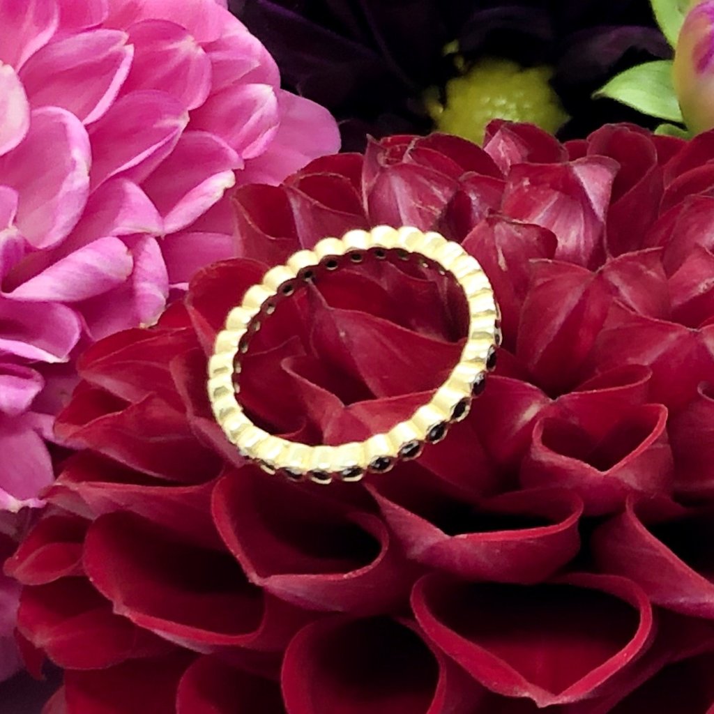 Ulloa Black Diamond 18k Eternity Band