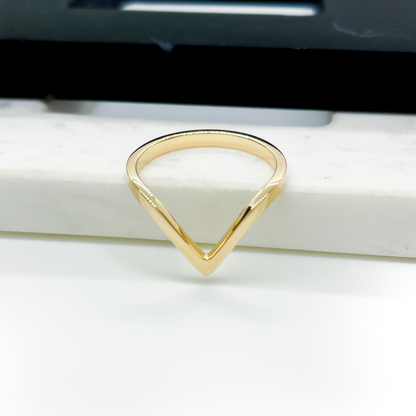 OctaHedron Jewelry San Francisco Made Pacheco 14k Yellow Gold Nesting Band RIng