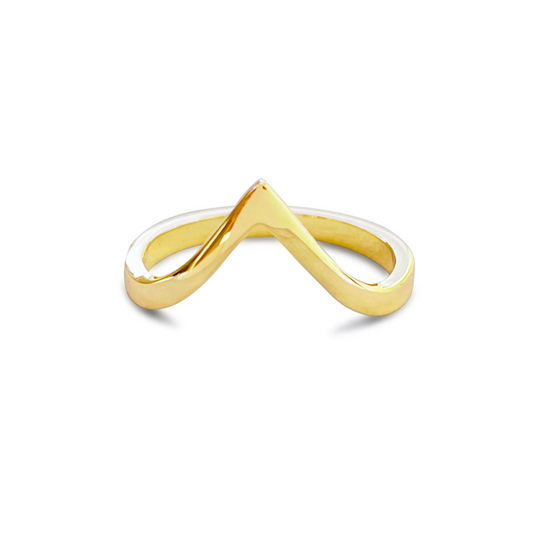 OctaHedron Jewelry Pacheco San Francisco Made 14k Yellow Gold Nesting Contour Band
