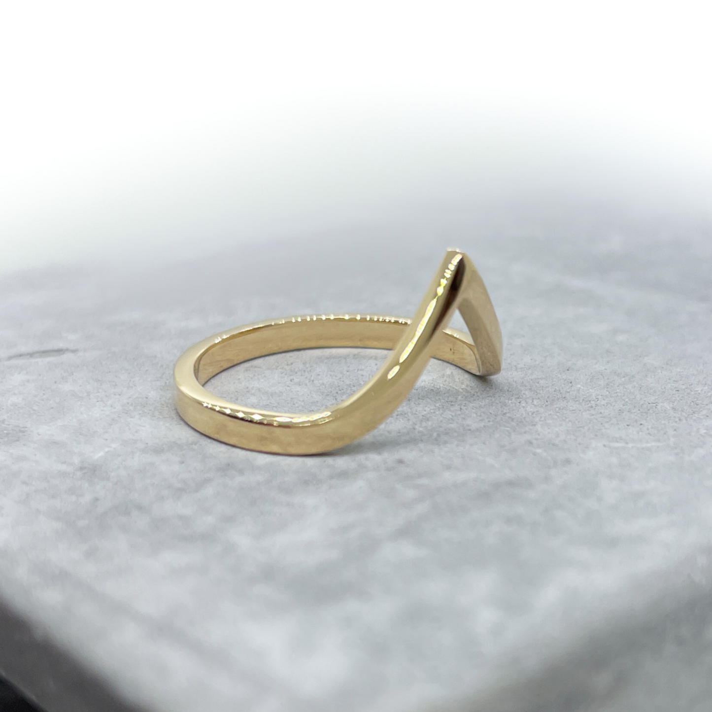 OctaHedron Jewelry Pacheco 14k Yellow Gold Nesting Contour Wedding Band Ring