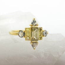 Franconia Fancy Grey Emerald Cut Diamond Ring
